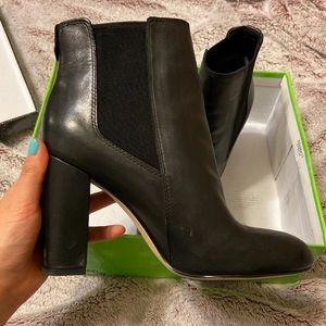 Sam Edelman Black Case Leather Booties